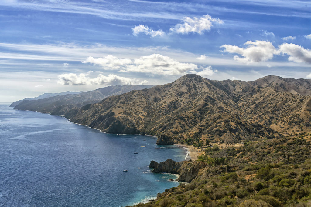 Aerial view of Catalina Island for introduction of Strategic Plan.
