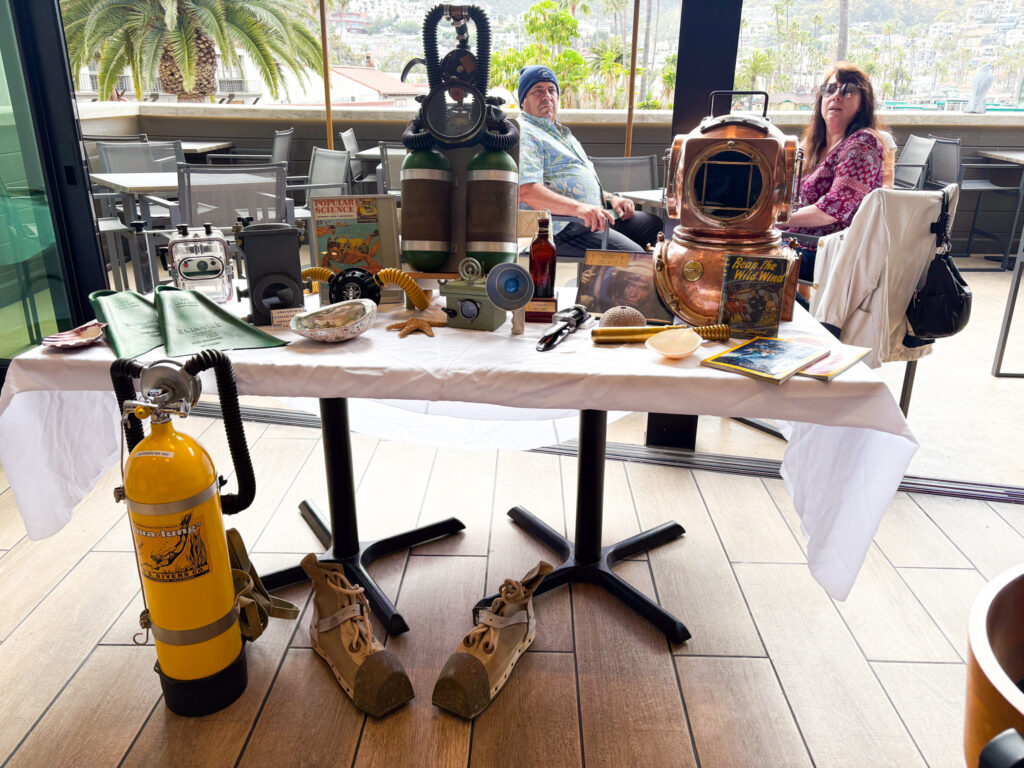 Demonstration table at speaker series